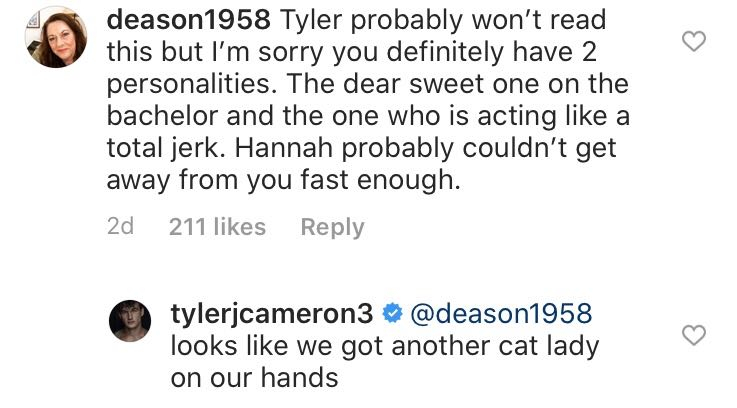 Tyler Cameron, Instagram Tyler Cameron, Instagram
